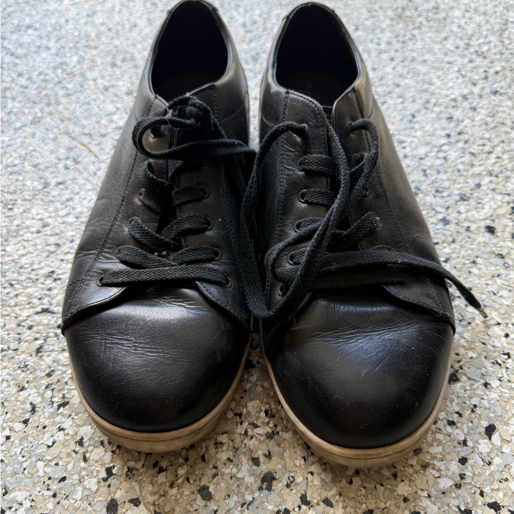 To Boot Black Leather Sneakers